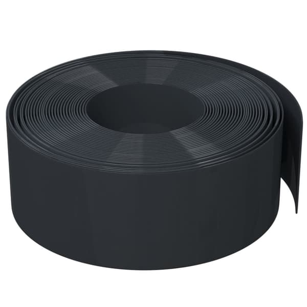 vidaXL Puutarhareunus 2 kpl musta 10 m 20 cm polyeteeni -  Puutarhan rajaajat & reunukset