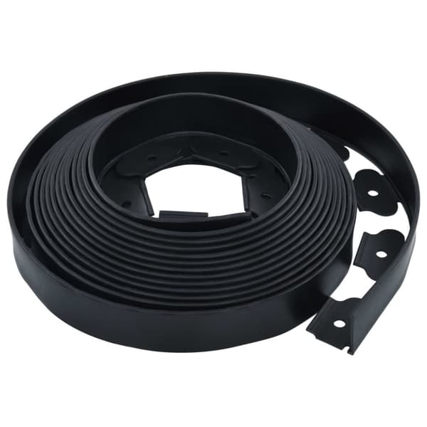 The Living Store Flexibel gräskant med 30 spett 10 m 5 cm -  Trädgårdsramar & kanter