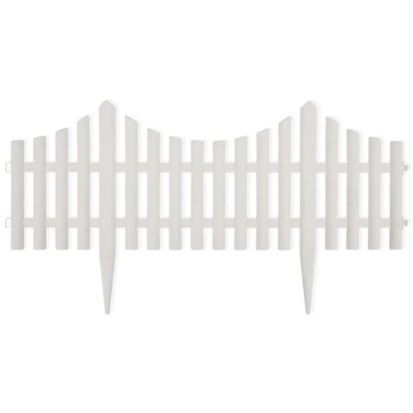 Puutarhan rajaajat & reunukset - Living valkoinen nurmikonjakaja 17 kpl / 10 m