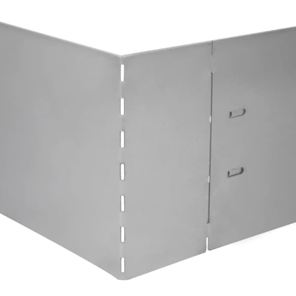 Bedafgrænsning - Living fleksibel bedkant 15 stk. 100x14 cm galvaniseret stål
