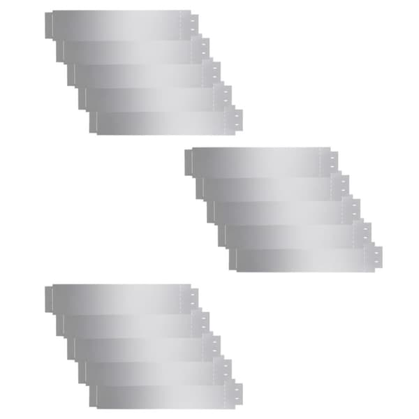 Bedkanter 15 stk. Galvaniseret stål 100 x 20 cm - Havekant - Havekanter - Home & Living