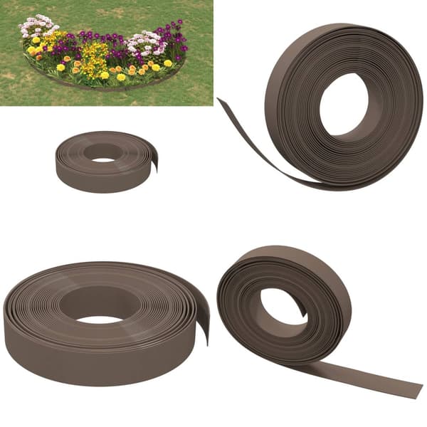Rabattkant brun 10 m 10 cm polyeten - Rabattkant - Rabattkanter - Home & Living