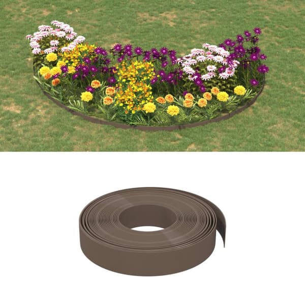 Rabattkant brun 5 st 10 m 10 cm polyeten