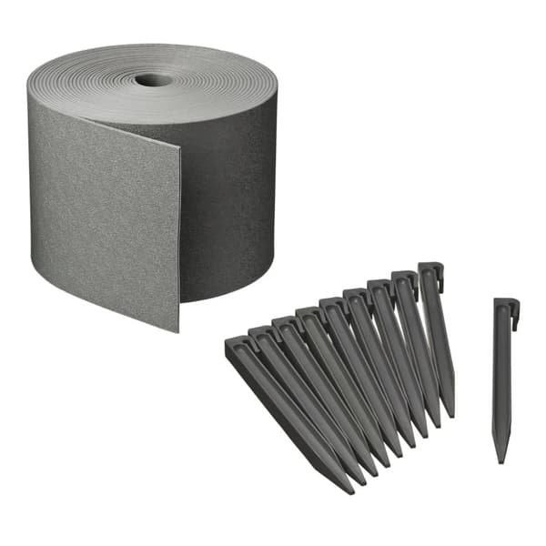 Nature Rabattkant set H15 cm x 10 m med spett svart