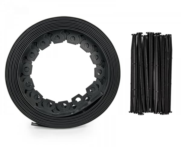 Set of 3 products. Lawn border set EASY BORDER 50mm, grafit