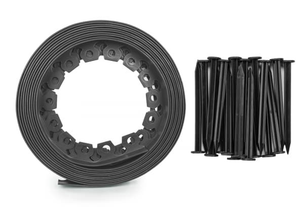 Set med 3 produkter. Plenkantsett EASY BORDER 40mm, grå