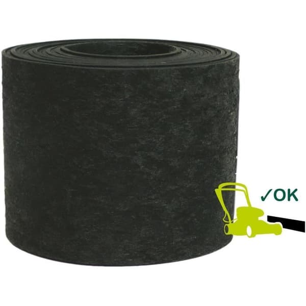 Kierrätetystä kumista valmistettu puutarhareunus - GARDEN ID Eco Border - 5 m K13 cm - Tuhoutumaton - Joustava, voidaan asentaa suoraan tai kaarevaan