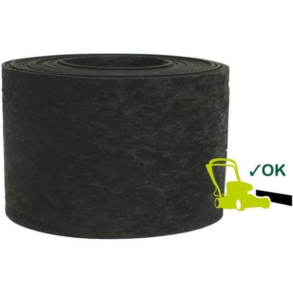 Havekant af genbrugsgummi - GARDEN ID Eco Kant - 5 m H10 cm - Uopslidelig - Fleksibel, kan lægges lige eller buet.