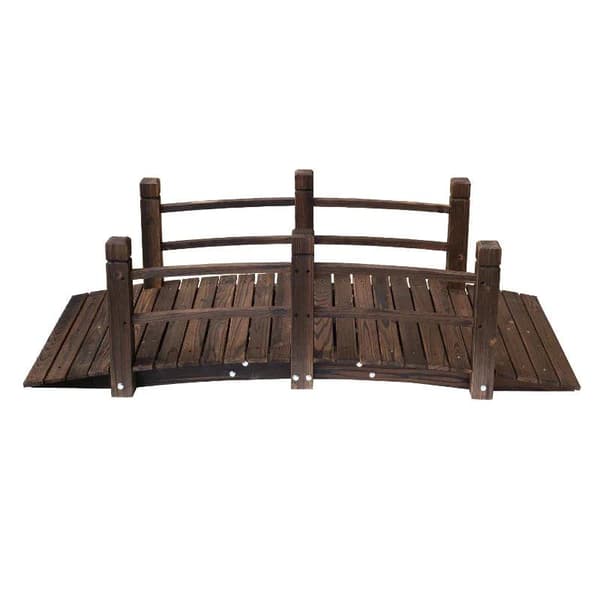 Rootz Garden Bridge - Träbro - Bro - Träspång - Pond Bridge - Mörkbrun - 152,5Lx67Bx48H cm