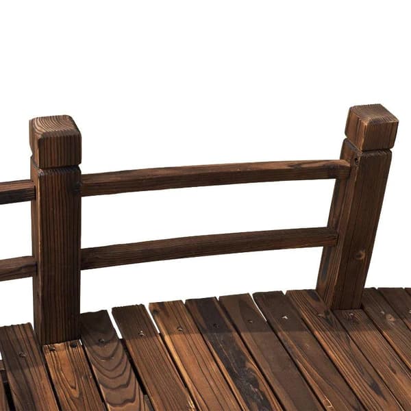 Rootz Garden Bridge - Träbro - Bro - Träspång - Pond Bridge - Mörkbrun - 152,5Lx67Bx48H cm