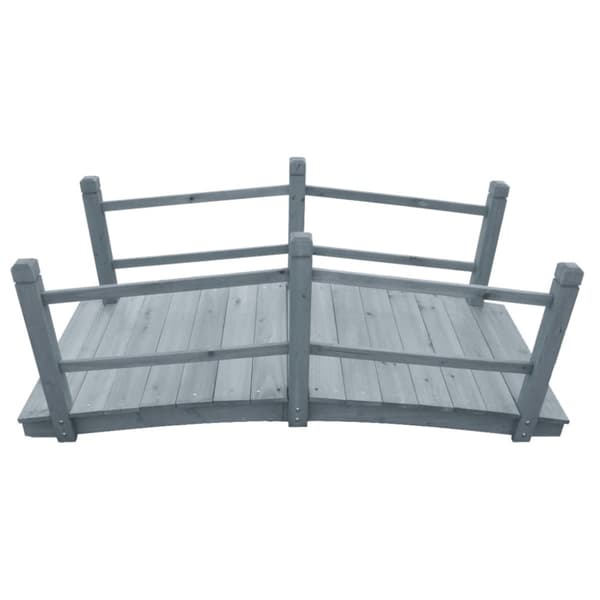 vidaXL Puutarhasilta harmaa 140x60x56 cm täysi kuusi -  Puutarhasillat