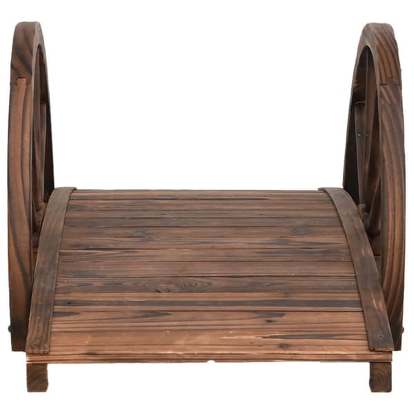 vidaXL Puutarhasilta puolipyörällä 99x50x38 cm täysi kuusi -  Puutarhasillat