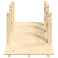 Miniatyrbillede 5 af 7: Havebroer - Living havebro med gelænder 150x67x56 cm massivt grantræ