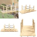 Pikkukuva 1 / 7: Puutarhasilta ketjukaiteilla 150x67x56 cm täysi kuusi - Puutarhasilta - Puutarhasillat - Home & Living
