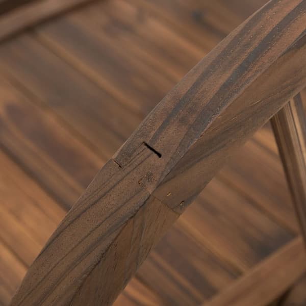 Rootz Garden Bridge - Wood Pond Bridge - Fir Wood Walkway - Stöd 150 kg - Rustik design - 100 cm x 50 cm x 37 cm
