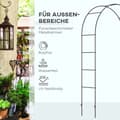 Miniatyrbillede 6 af 9: Rosetbue, 140x40x240 cm, Sort
