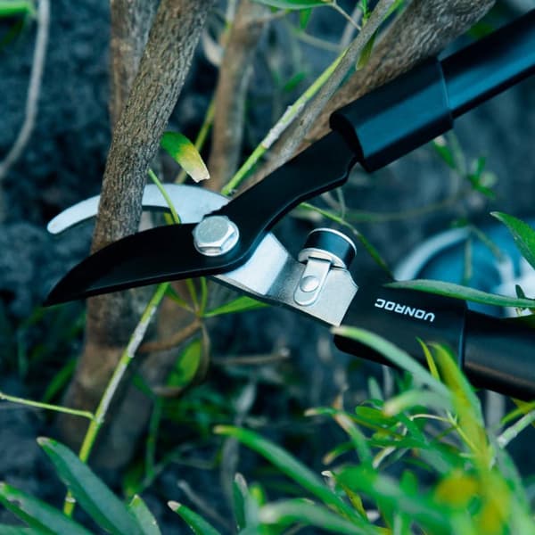 VONROC Trädgårdssax Set – Grensax, Häcksax och Sekatör, Kolstål, Vågiga och Papegojkäke Blad