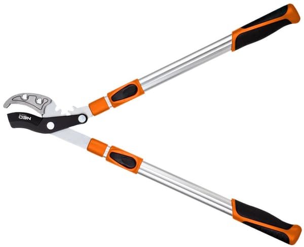 Alasin oksille 670 mm, kantama jopa 42 mm, vaihteisto lisää painevoimaa 40 %.