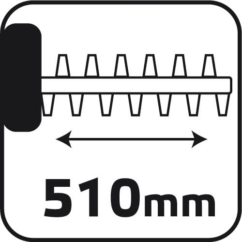 Hækkeklipper 600W, klippebredde 450 mm