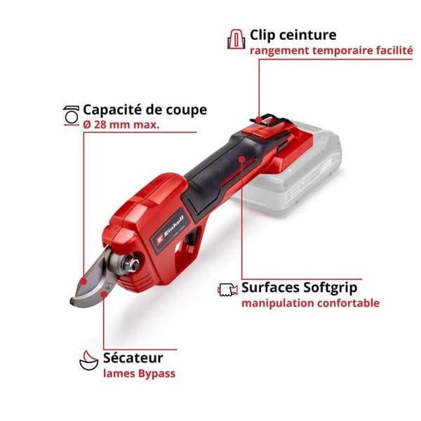 Einhell Batteridriven Sekatör GE-LS 18 Li - Solo Power X-Change (18V) Levereras utan batteri eller laddare