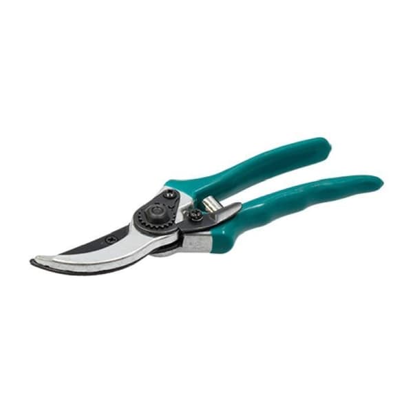 Handskar - Grön Inox - Trädgårdssax - Böjd blad - Ergonomisk - Säkerhetslås