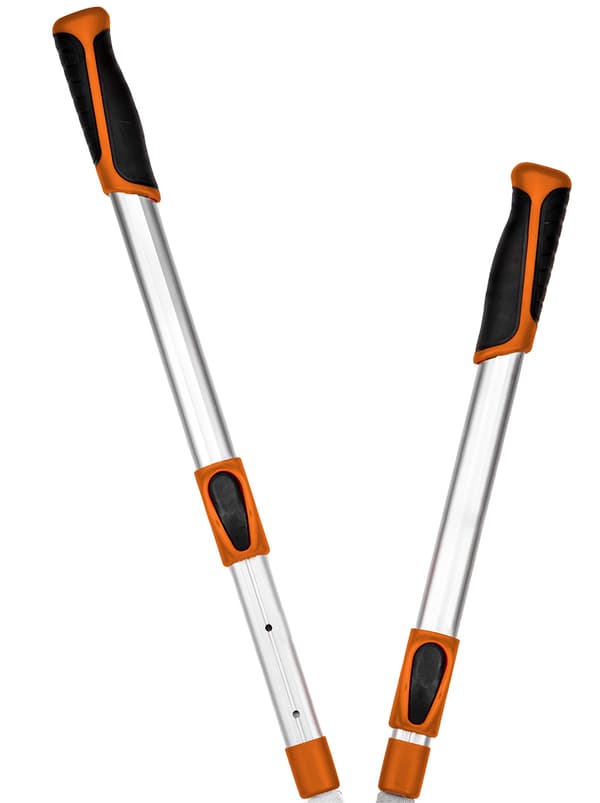 Alasin oksille 670 mm, kantama jopa 42 mm, vaihteisto lisää painevoimaa 40 %.