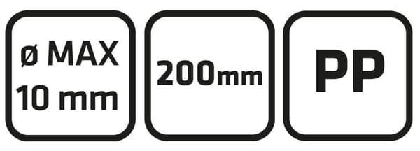 Basis havebeskærer 200 mm, skærediameter 10 mm