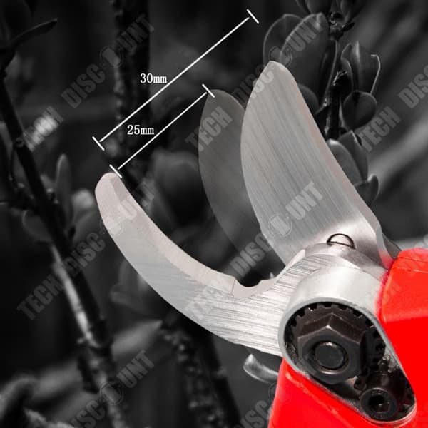 TD® Elektrisk beskärningssax 30 mm Kraftfull uppladdningsbar beskärningssax Blombeskärning Häckbeskärning Trädgårdsbeskärningssax med 2 batterier