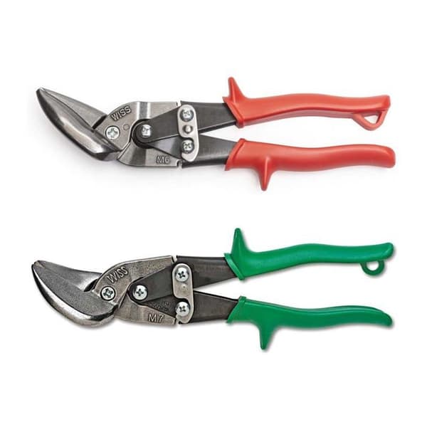 Cisaille a main Wiss - M6M7AMZ - Crescent Set med 2 förskjutna flygplansaxlar MetalMaster med M6R och M7R