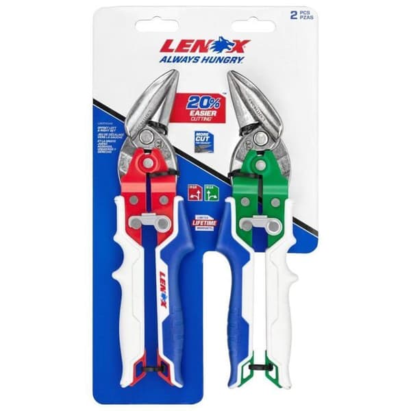 Lenox - LXHT14348 - Set med 2 verktygsklippare, vänster och höger offset, med hållbart handtag, set om 2 (8)