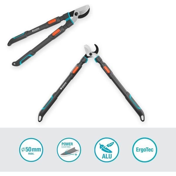Telescopisk sekatör - GARDENA - TeleCut Pro L - Ergonomisk - Skärpta blad - Förlängning 900 mm