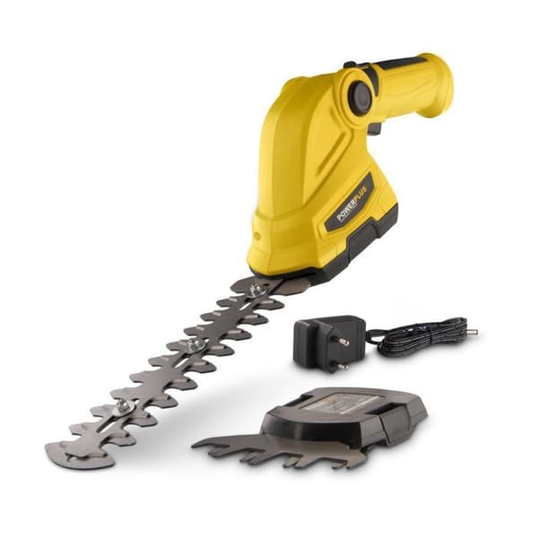 POWERPLUS Gräsklippare och häcktrimmers 7,2V - Klippbredd: 100 mm