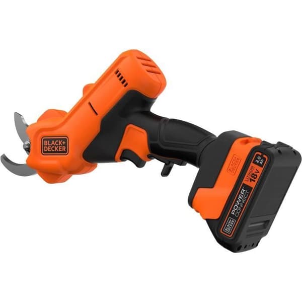 Akku-beskæresaks - BLACK+DECKER - BCPP18D1-QW - 18V 2Ah - Sort / Orange