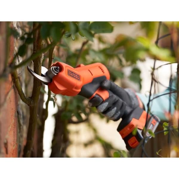 Akku-beskæresaks - BLACK+DECKER - BCPP18D1-QW - 18V 2Ah - Sort / Orange
