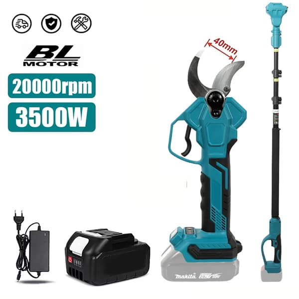Harjaton langaton sähköleikkuri, 3500W teho, 20000rpm nopeus,1XParisto