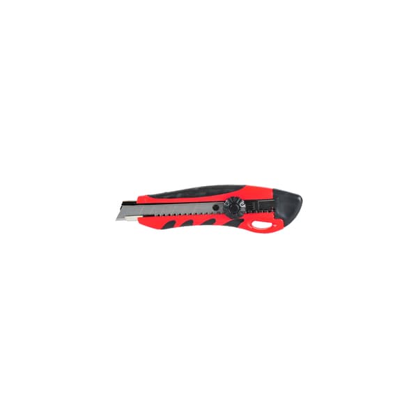 Kniv med metalføring 18 mm gummihåndtag M9125