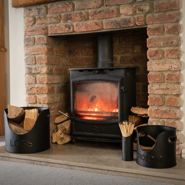 Hill Interiors Three Piece Fire Wood Bucket Set