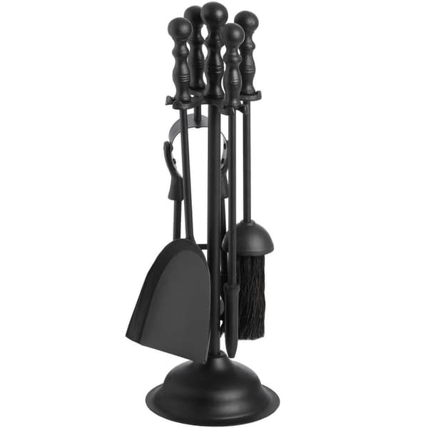Hill Interiors Black Duchess Steel Hearth Tool Set