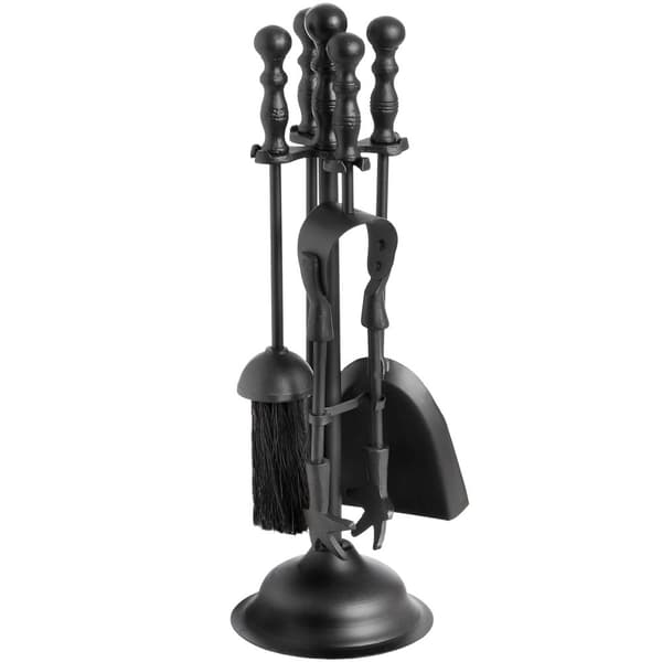 Hill Interiors Black Duchess Steel Hearth Tool Set Black One Size