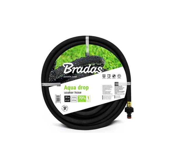 Tippaletku kastelujärjestelmään AQUA-DROP 1/2" 20m, Bradas