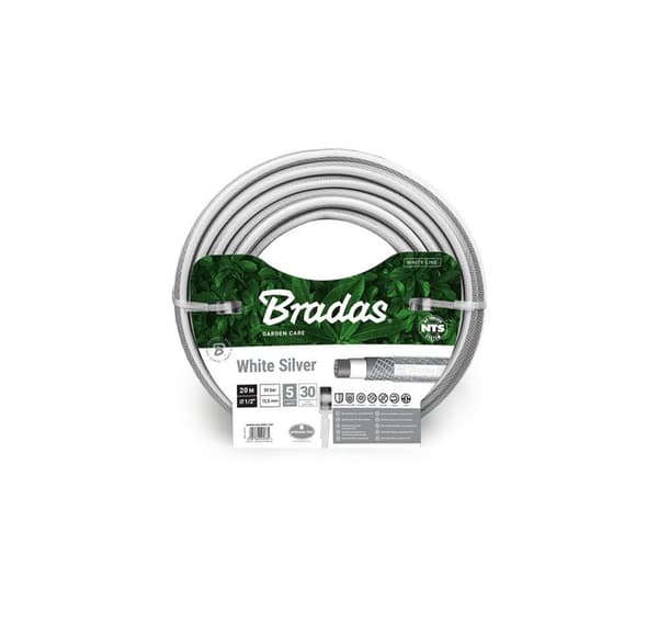 Vattenslang NTS WHITE SILVER 1/2" - 20m