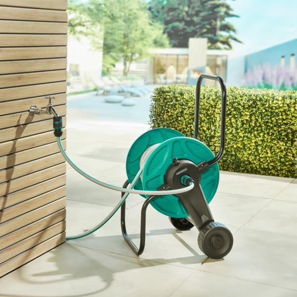 VONROC Slangvagn Set 20m – Inkl. Premium Munstycke, Slangkopplingar & Krananslutning – För Trädgård, Biltvätt och Pool