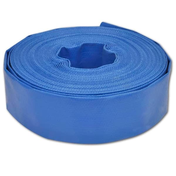 vidaXL Platt slang 25 m 1,5" PVC