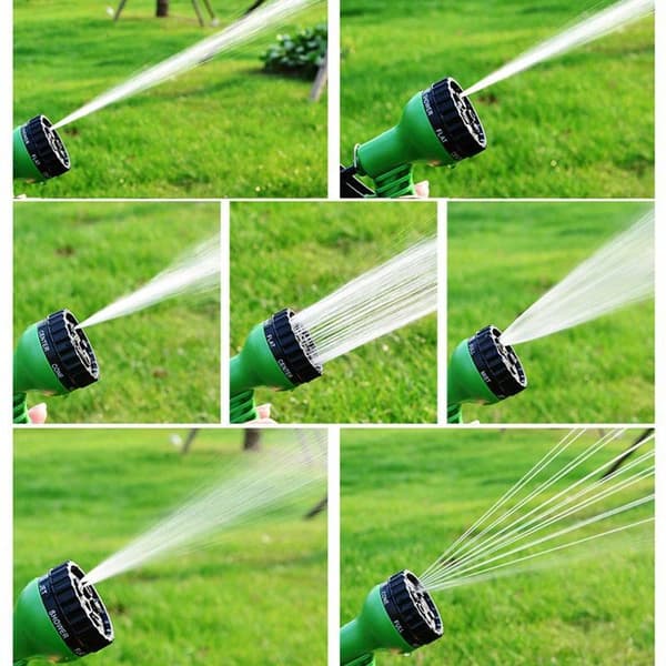 22.5m trädgårdsvattenslang med sprinkler, infällbar trädgårdsvattenpistol med rör