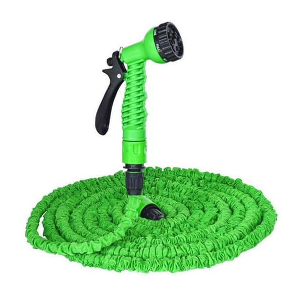 22.5m trädgårdsvattenslang med sprinkler, infällbar trädgårdsvattenpistol med rör