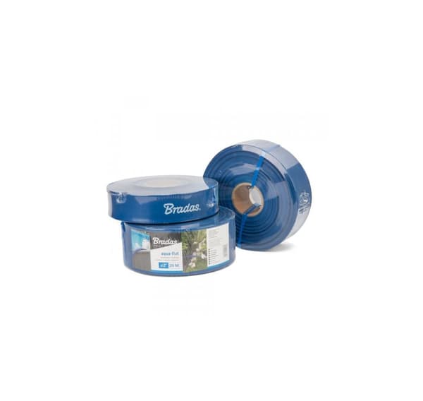 Litteä letku AQUA - FLAT PE / EVA setissä letkunkiristimellä WP1 - 2" - 30m