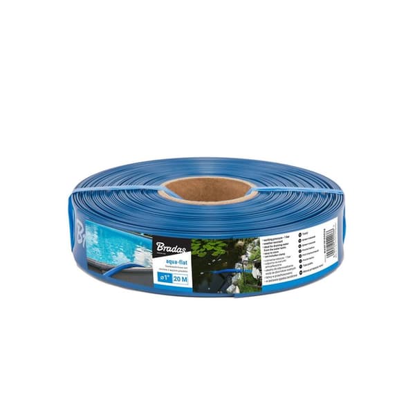 Litteä letku AQUA - FLAT PE / EVA setissä letkunkiristimellä WP1 - 2" - 30m