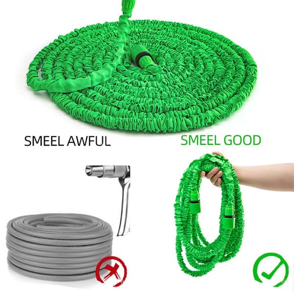 45m flexibel expanderande trädgårdsslang med munstycke/skumtank, standard 1/2" snabbkoppling, ingen dålig lukt, snabbare flöde