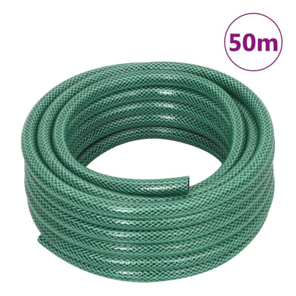 vidaXL Trädgårdsslang grön 0,5" 50 m PVC