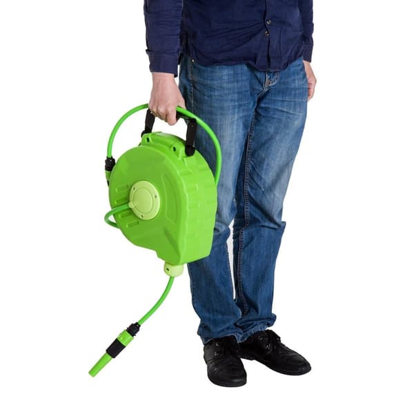 Rootz Slangerulle Automatisk - Grøn - Kunststof, Pvc - 13,98 cm x 4,53 cm x 10,83 cm
